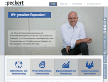 Tablet Screenshot of peckert.de